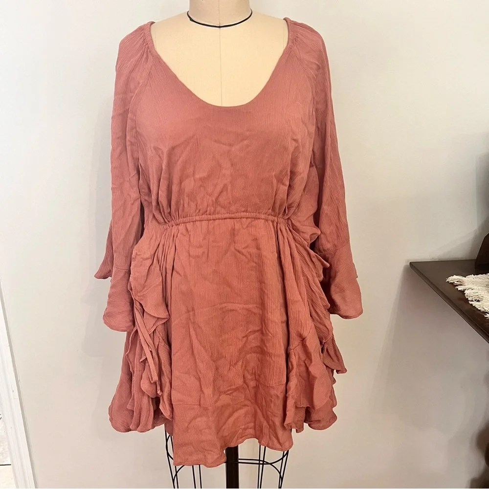 Free People The Right Decision Pink Mini Dress Size Extra Small